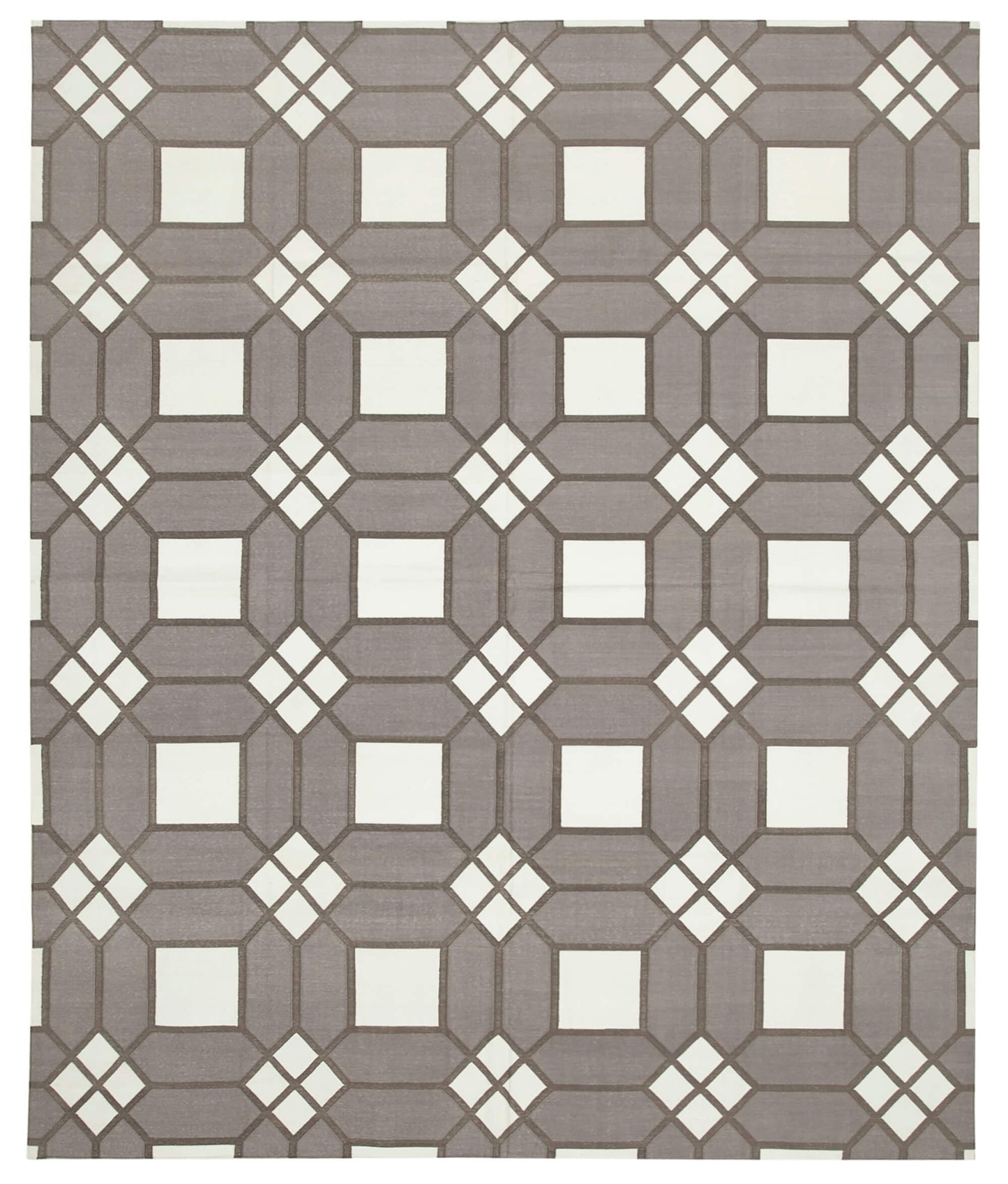 8x10 Brown Dhurrie Rug - 32581