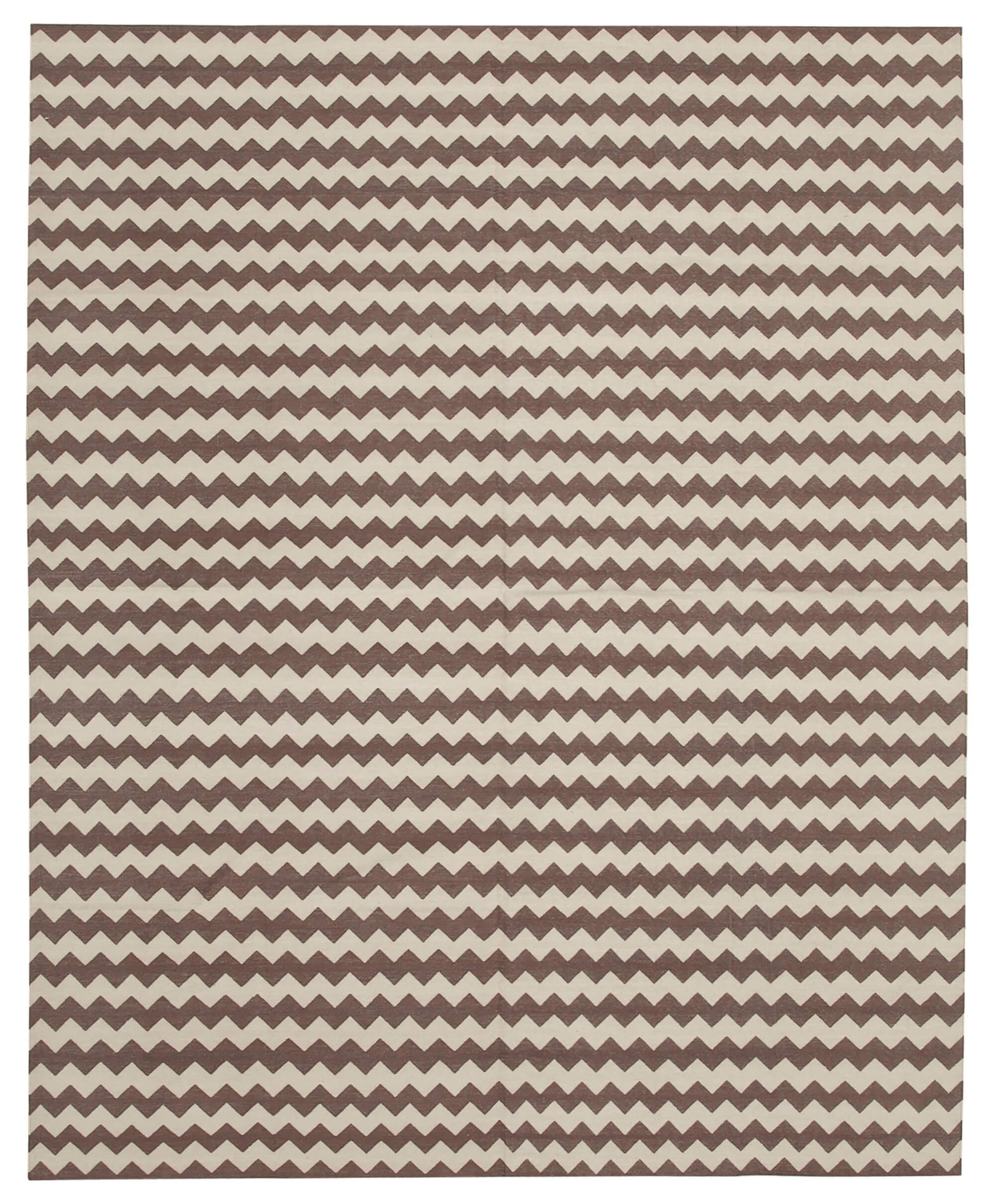 8x10 Brown Dhurrie Rug - 32582