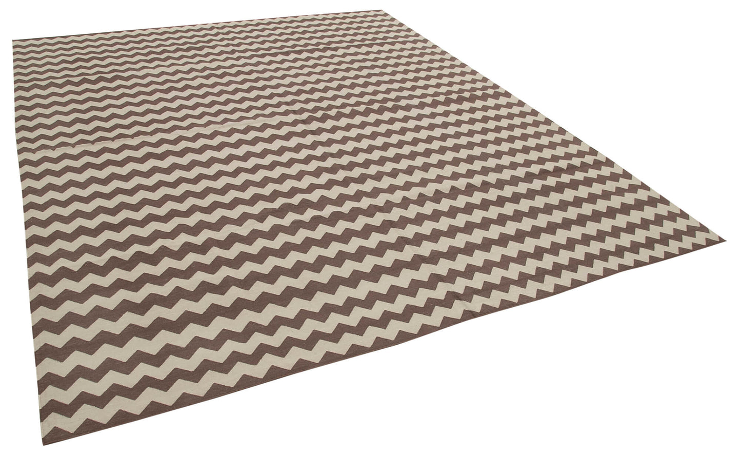 8x10 Brown Dhurrie Rug - 32582