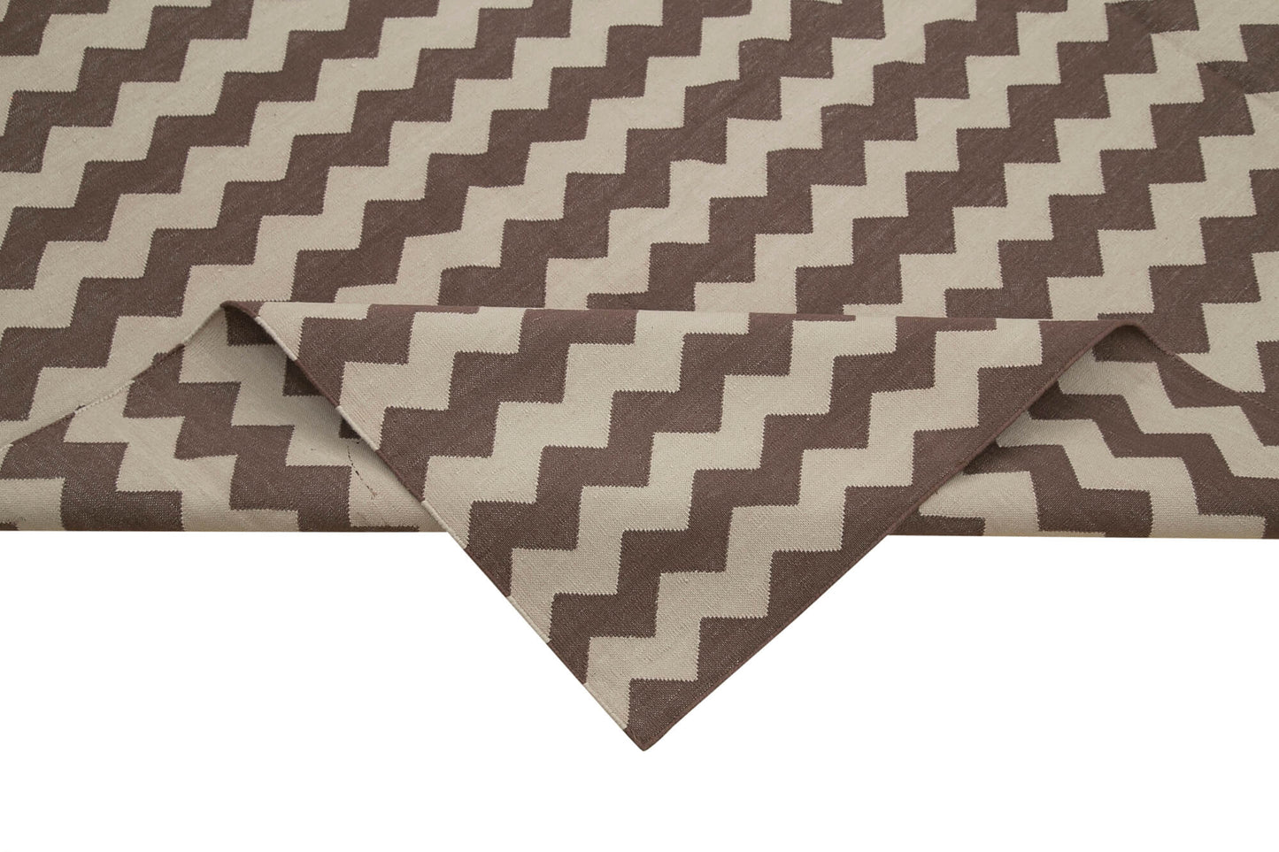 8x10 Brown Dhurrie Rug - 32582