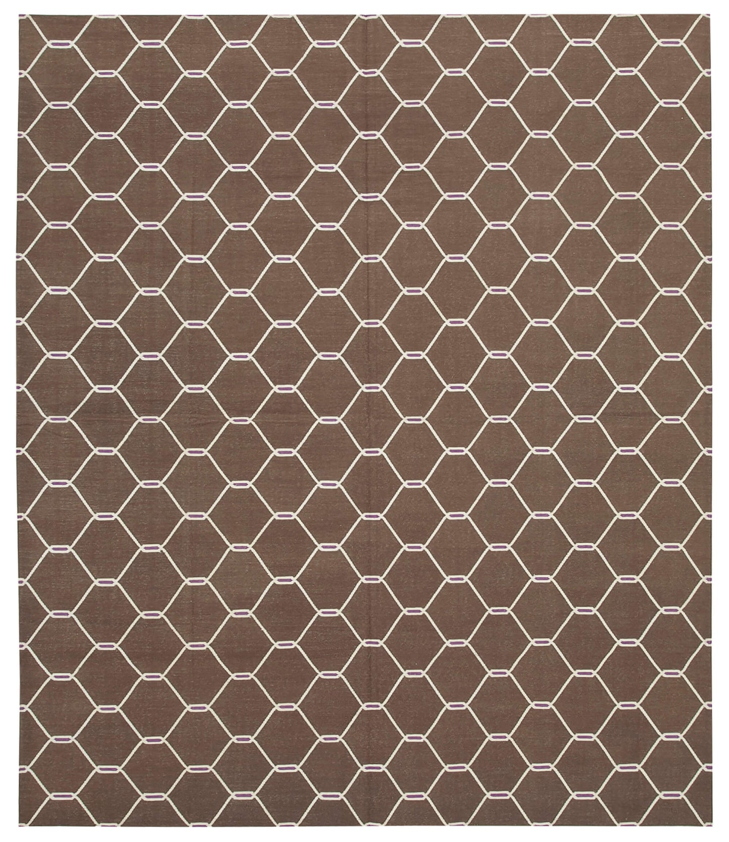 8x10 Brown Dhurrie Rug - 32588