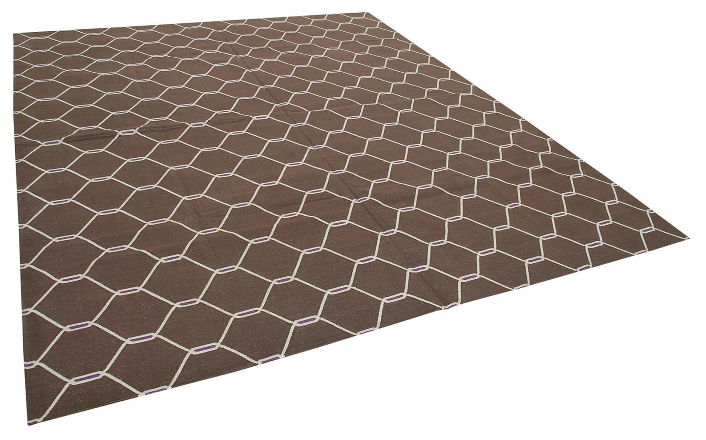 8x10 Brown Dhurrie Rug - 32588