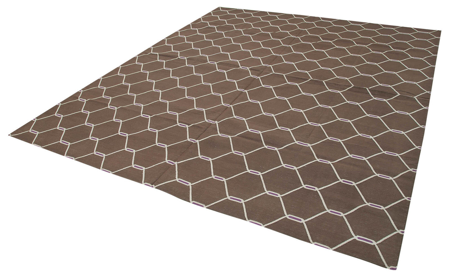 8x10 Brown Dhurrie Rug - 32588