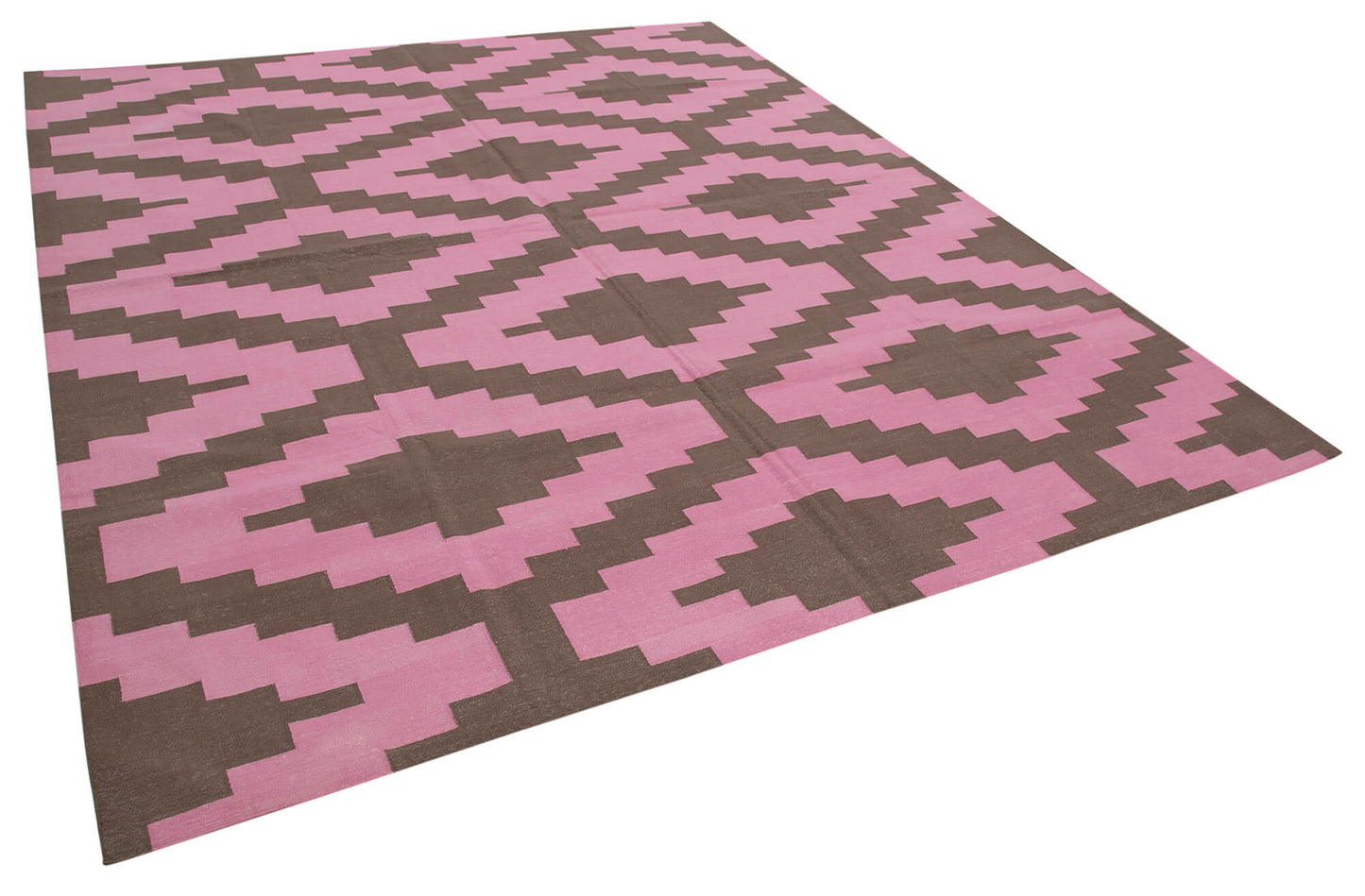 8x10 Pink Dhurrie Rug - 32595