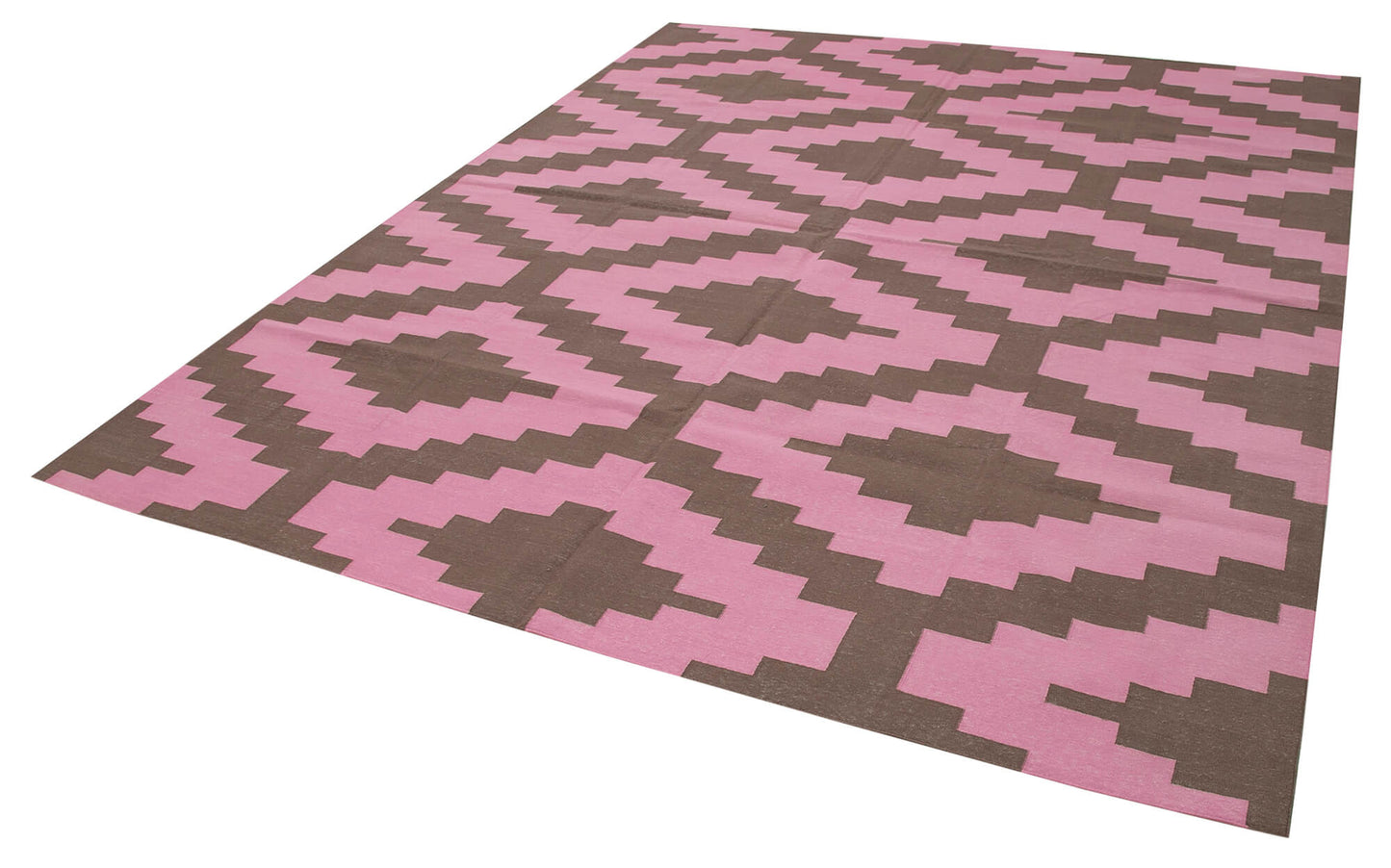 8x10 Pink Dhurrie Rug - 32595