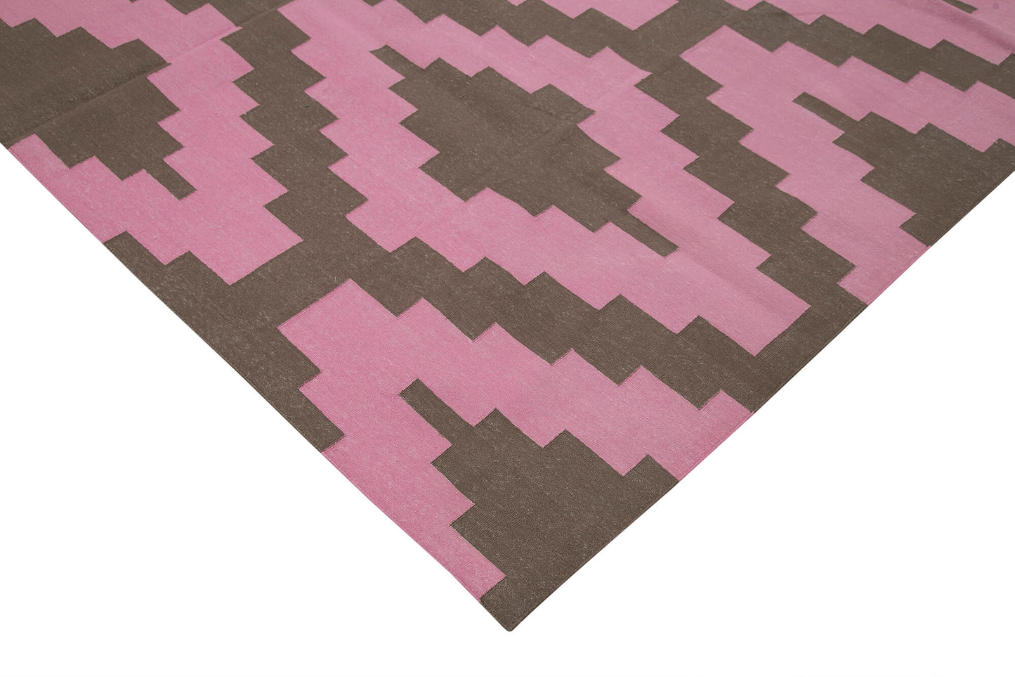 8x10 Pink Dhurrie Rug - 32595