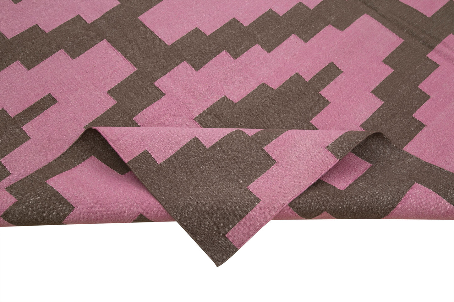 8x10 Pink Dhurrie Rug - 32595