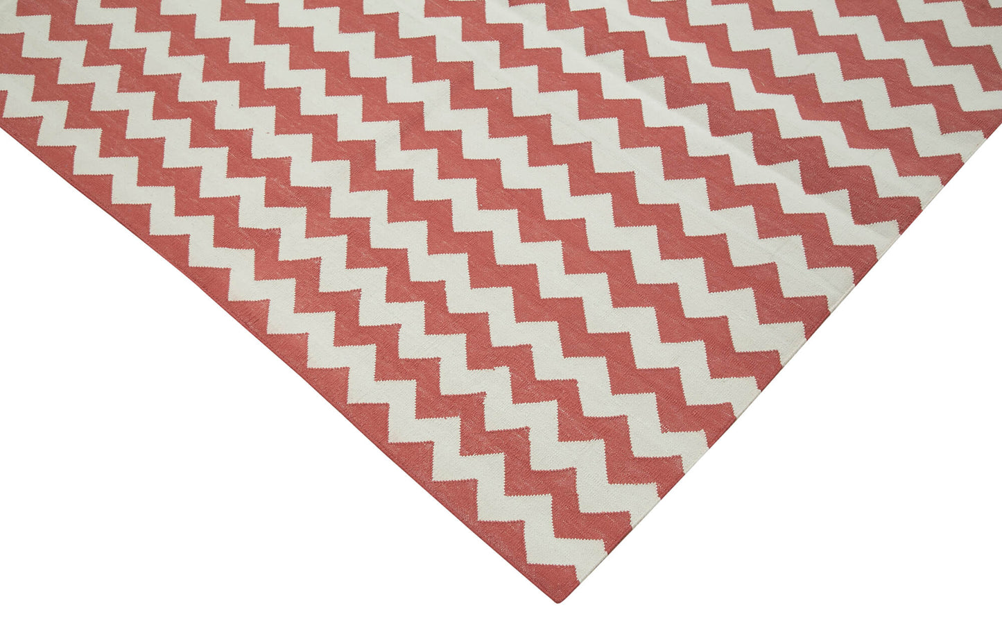 8x10 Red Dhurrie Rug - 32596