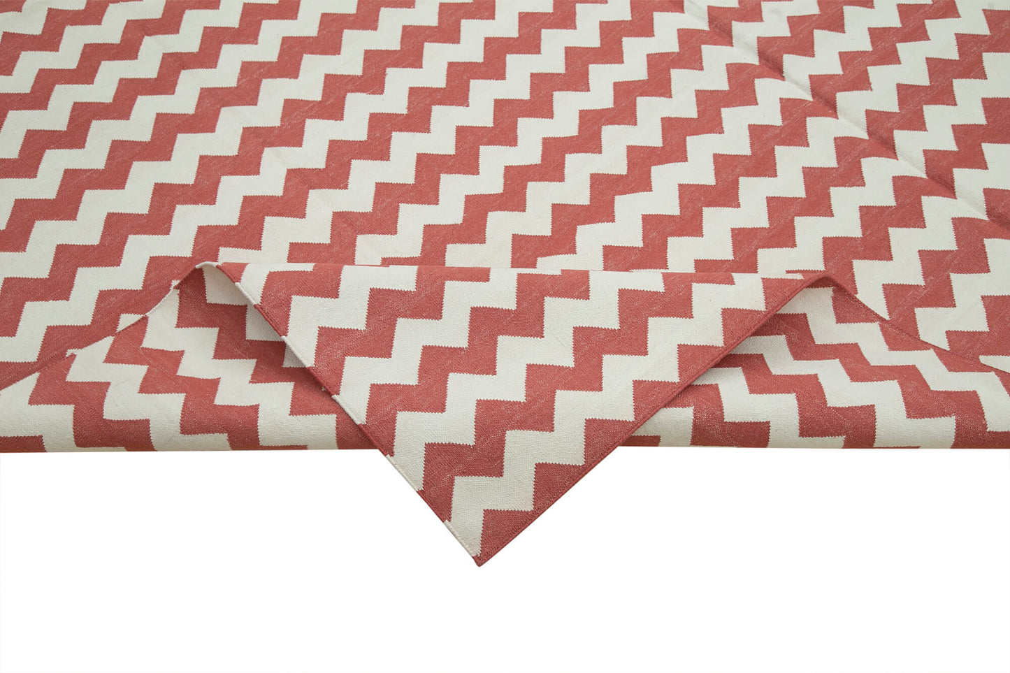 8x10 Red Dhurrie Rug - 32596