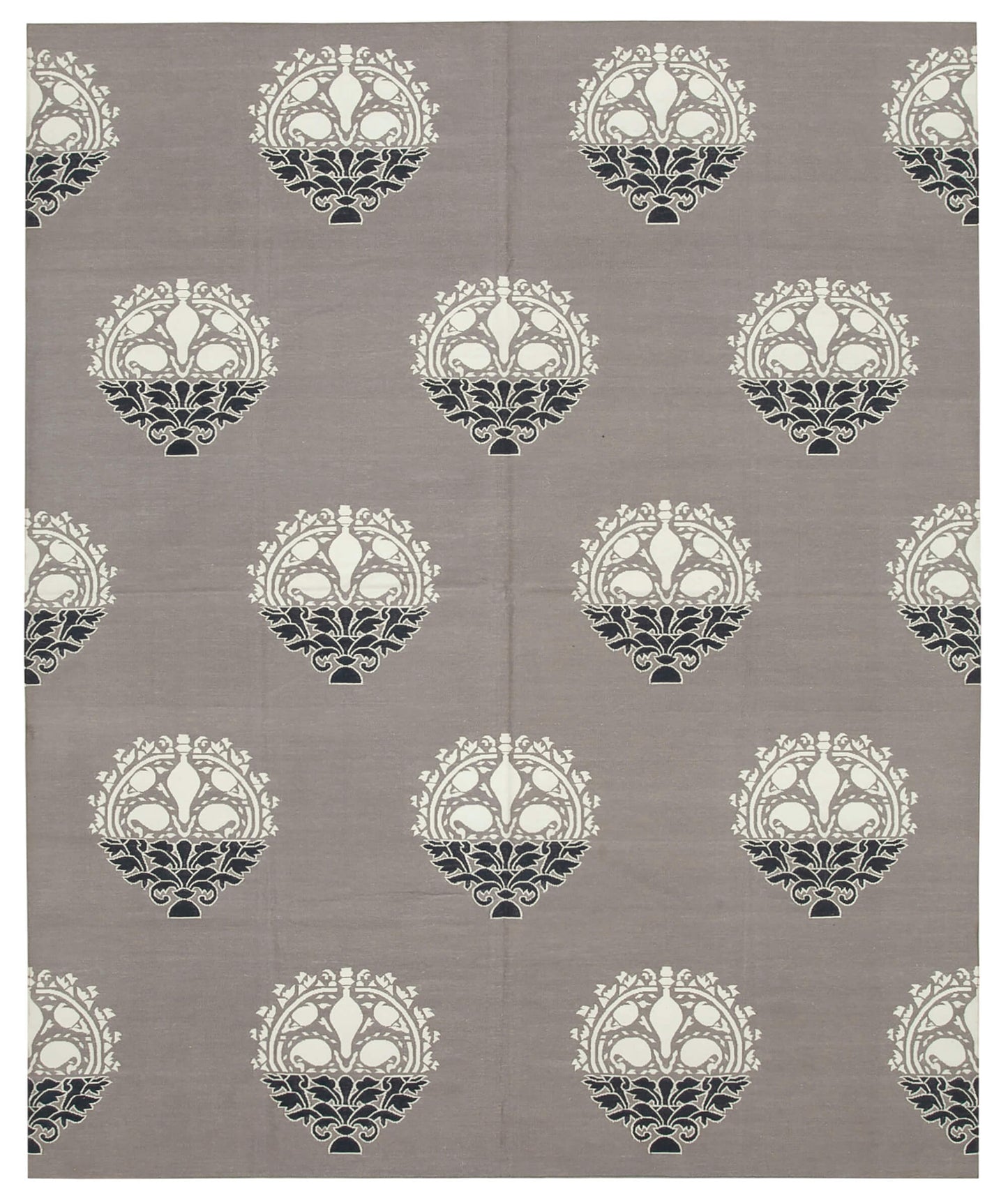 8x10 Grey Dhurrie Rug - 32597