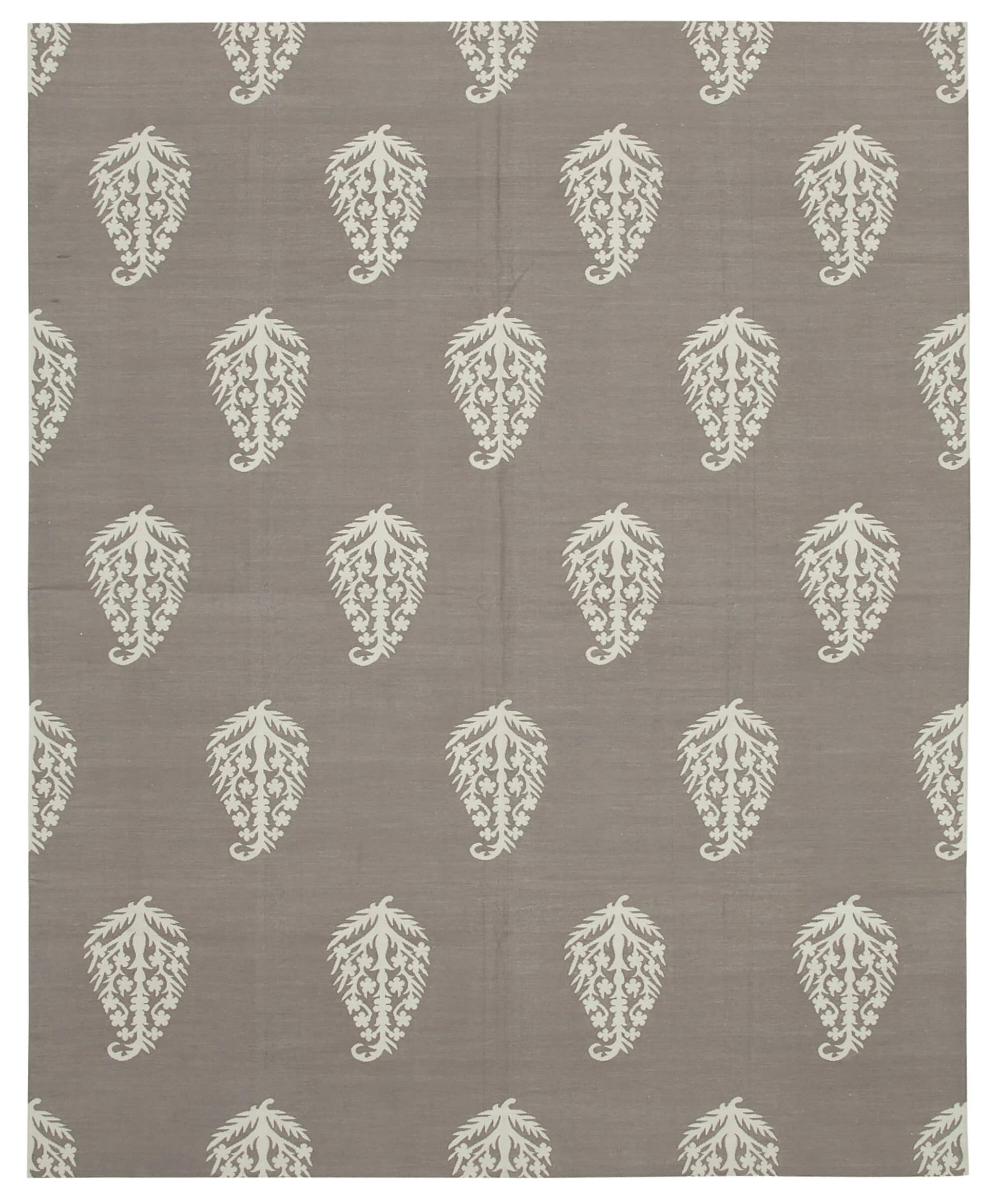 8x10 Grey Dhurrie Rug - 32600