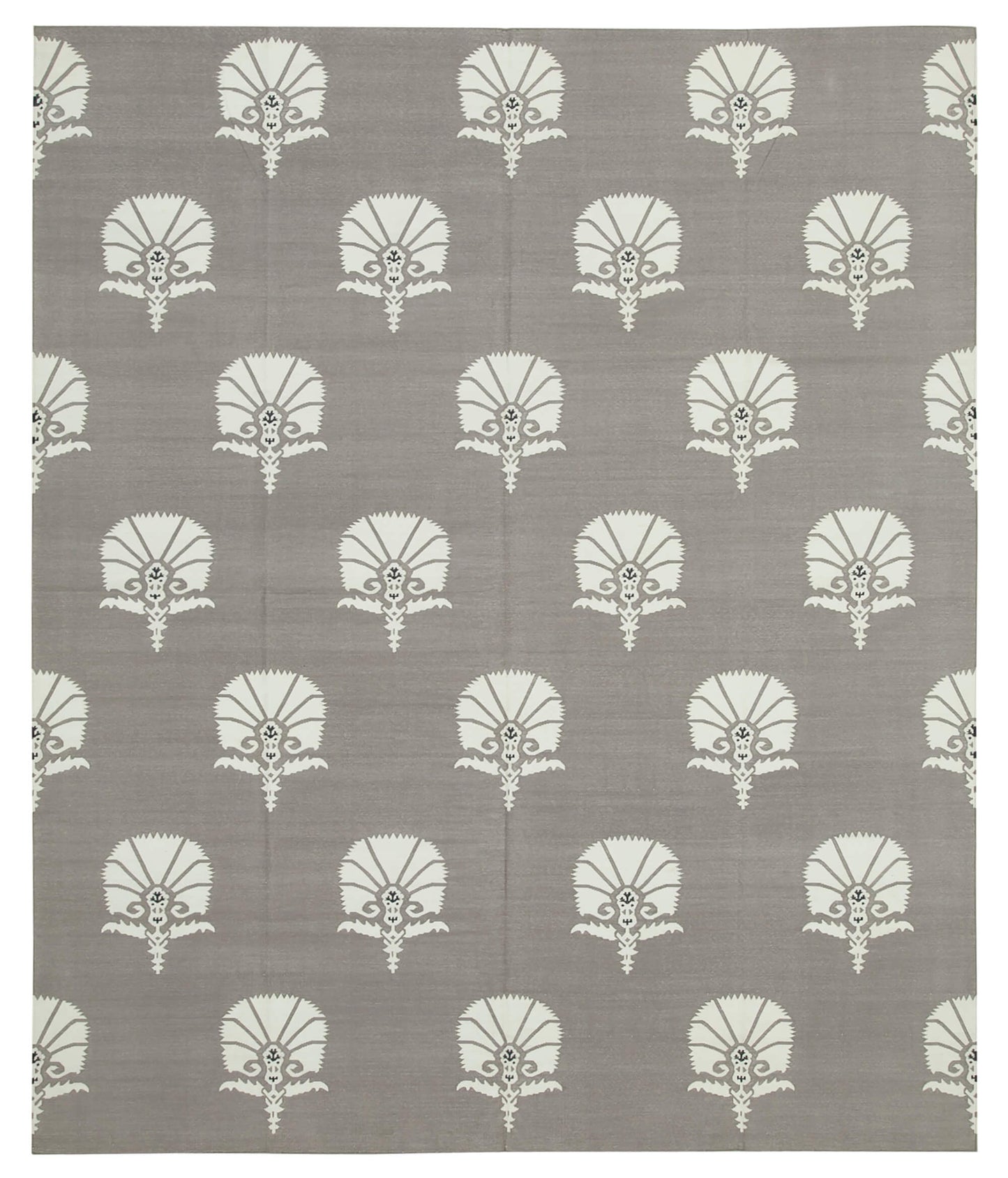 8x10 Grey Dhurrie Rug - 32601