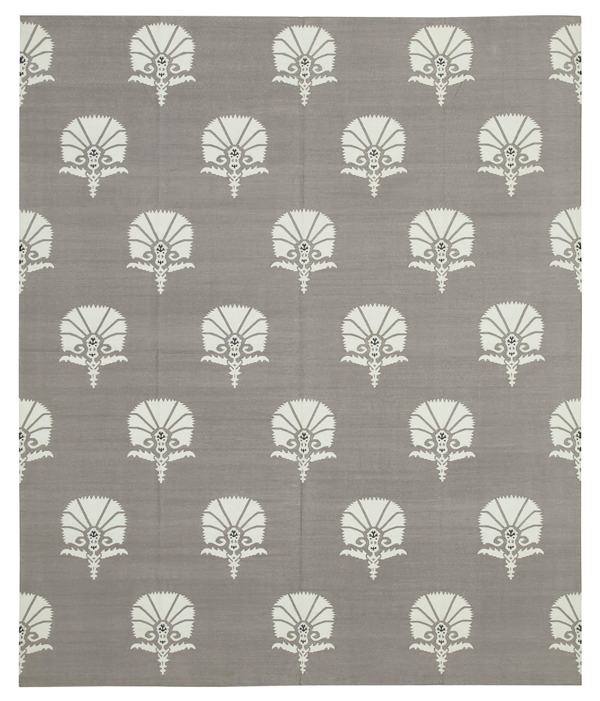 8x10 Grey Dhurrie Rug - 32601