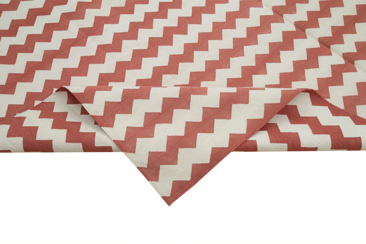 8x10 Red Dhurrie Rug - 32606