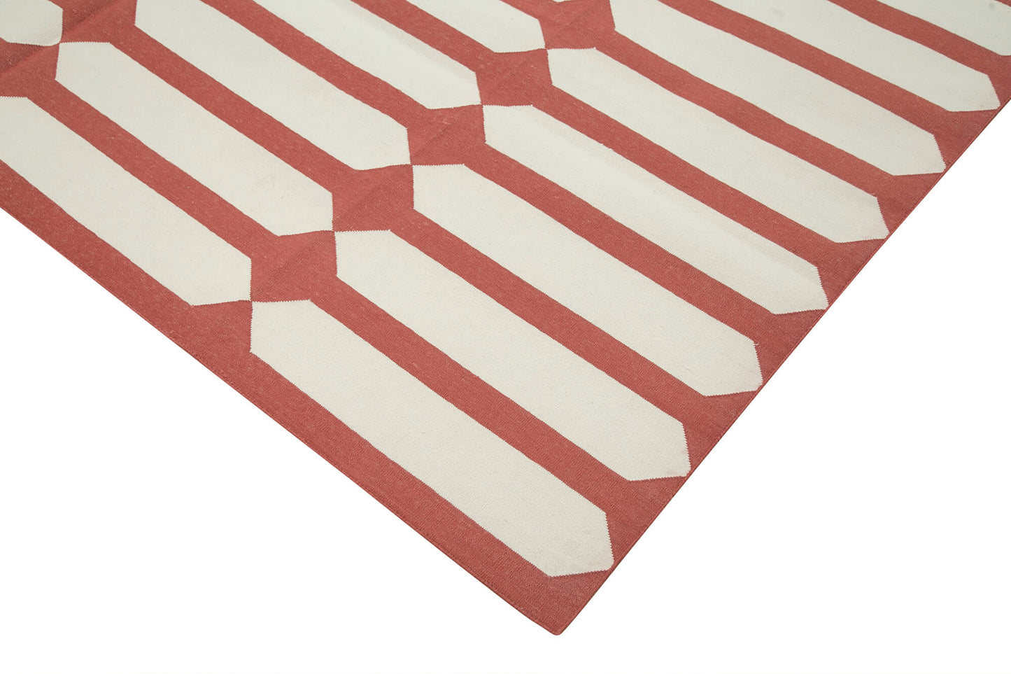 8x10 Red Dhurrie Rug - 32620