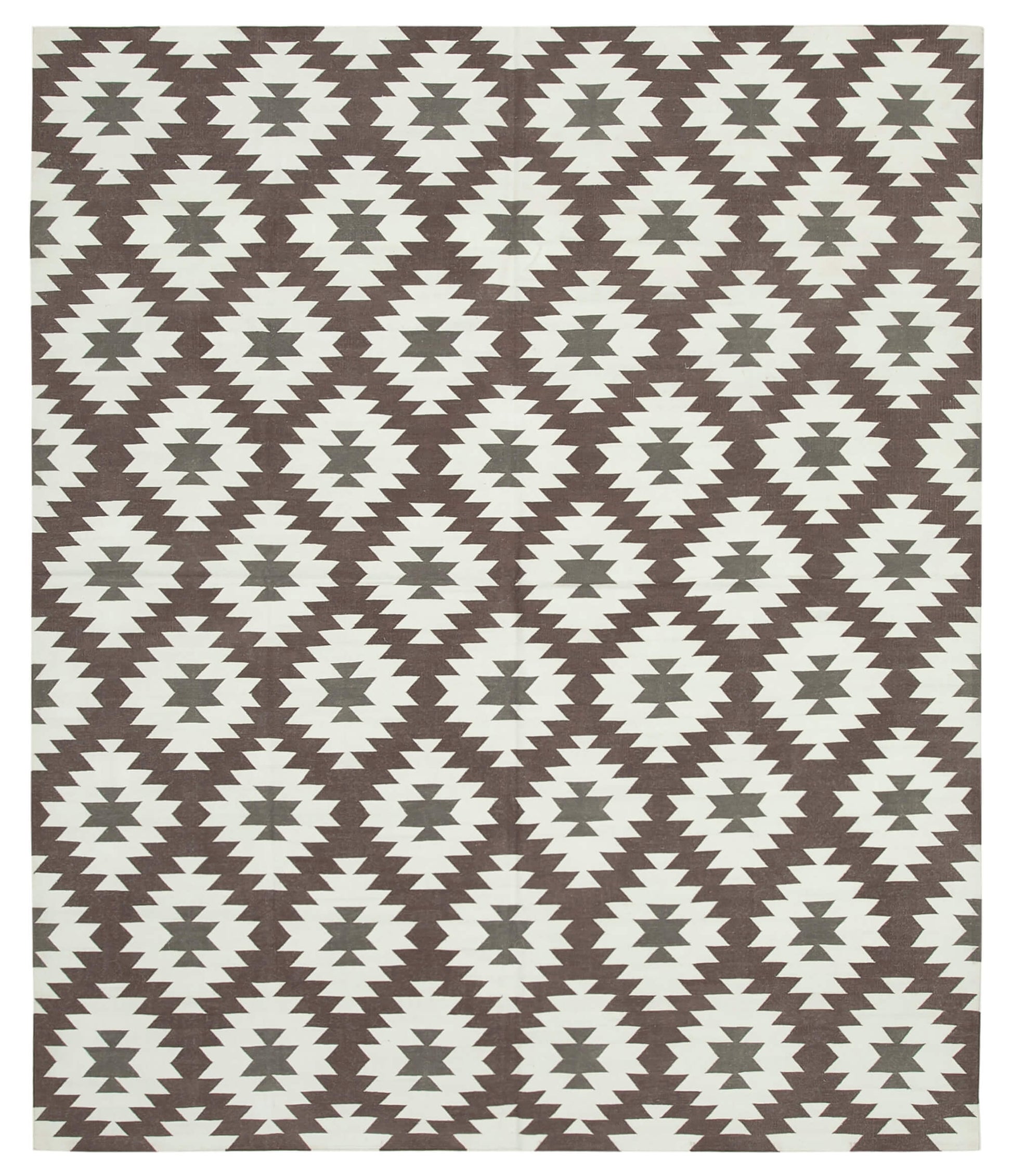 8x10 Brown Dhurrie Rug - 32621