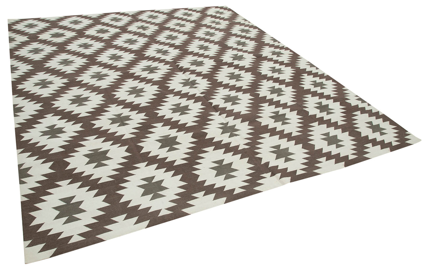 8x10 Brown Dhurrie Rug - 32621