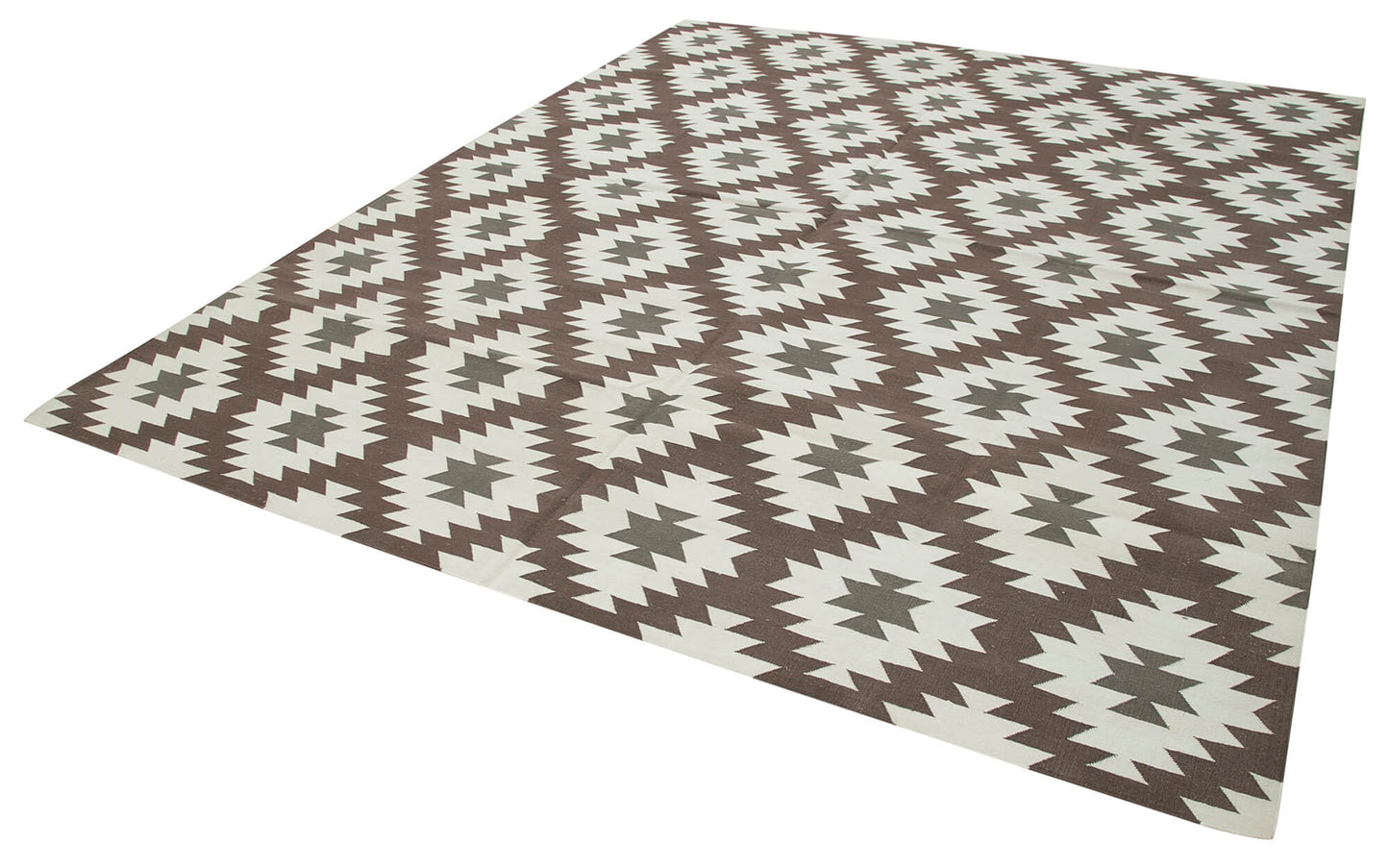 8x10 Brown Dhurrie Rug - 32621