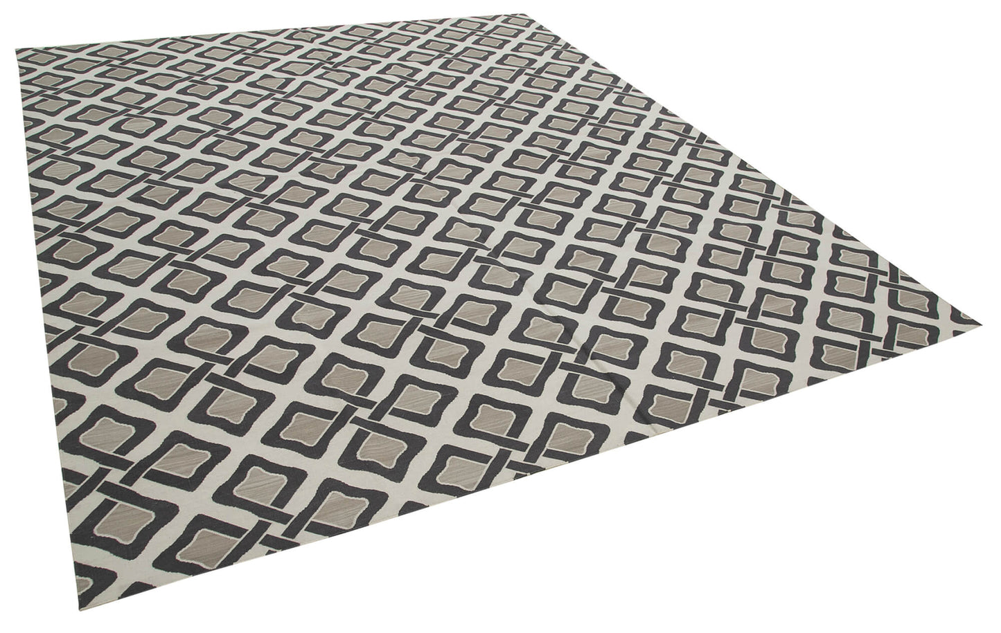 8x10 Grey Dhurrie Rug - 32622