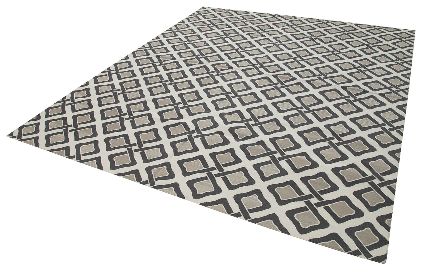 8x10 Grey Dhurrie Rug - 32622