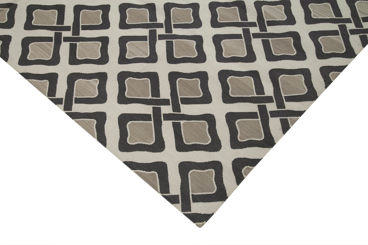 8x10 Grey Dhurrie Rug - 32622