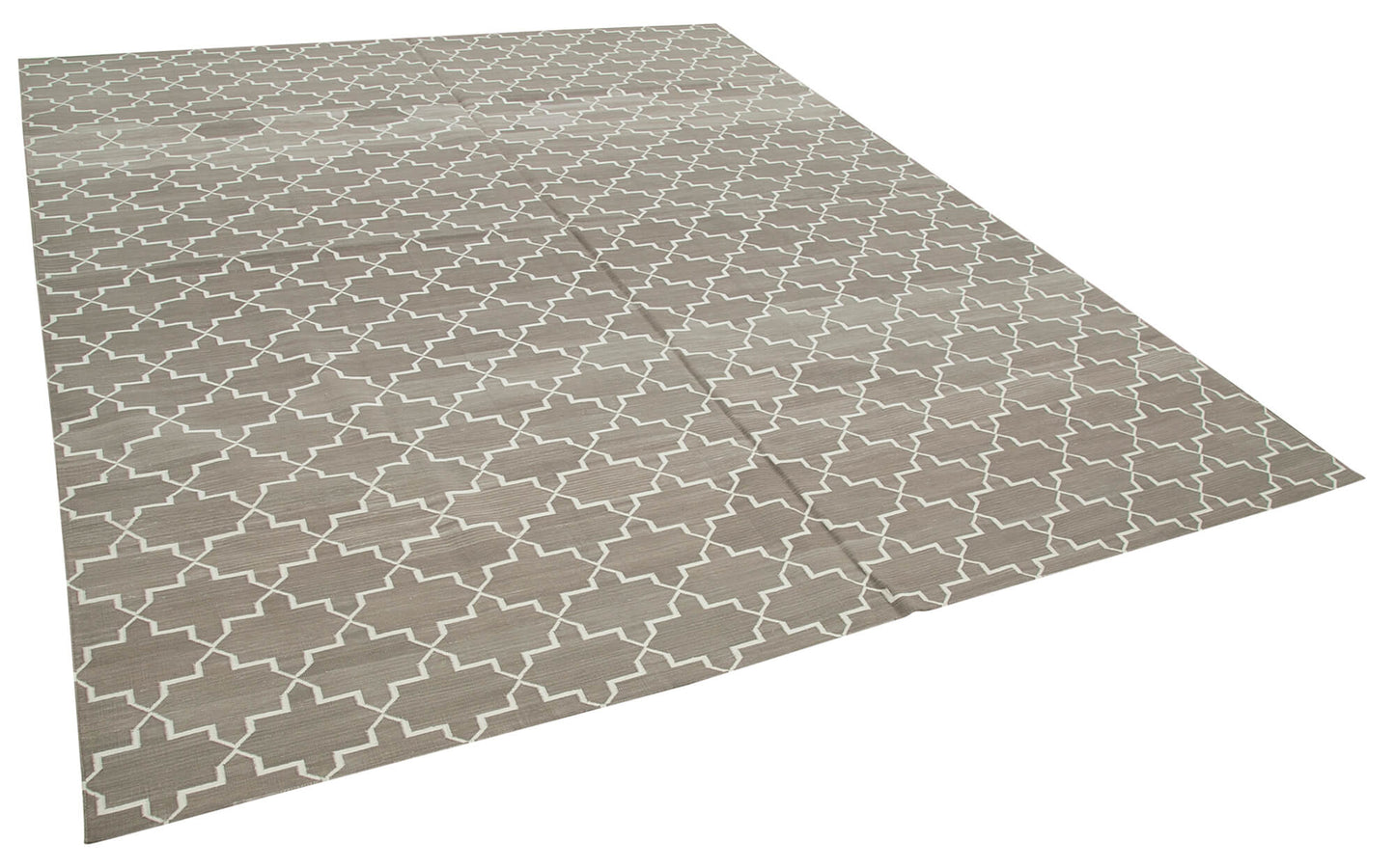 8x10 Grey Dhurrie Rug - 32623