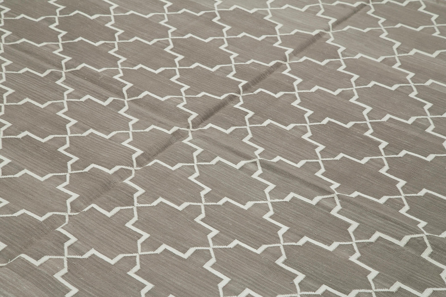 8x10 Grey Dhurrie Rug - 32623