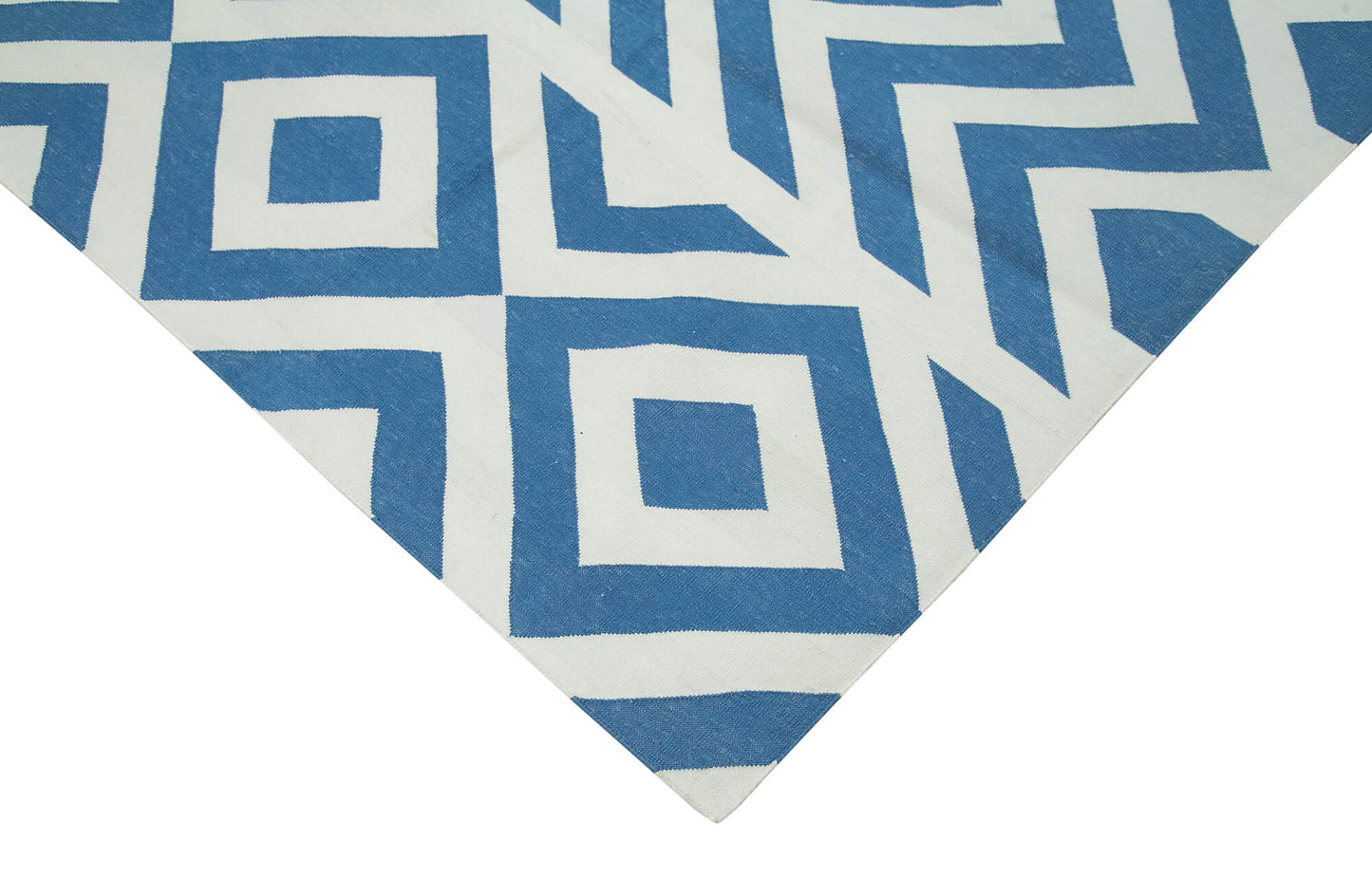 8x10 Blue Dhurrie Rug - 32627