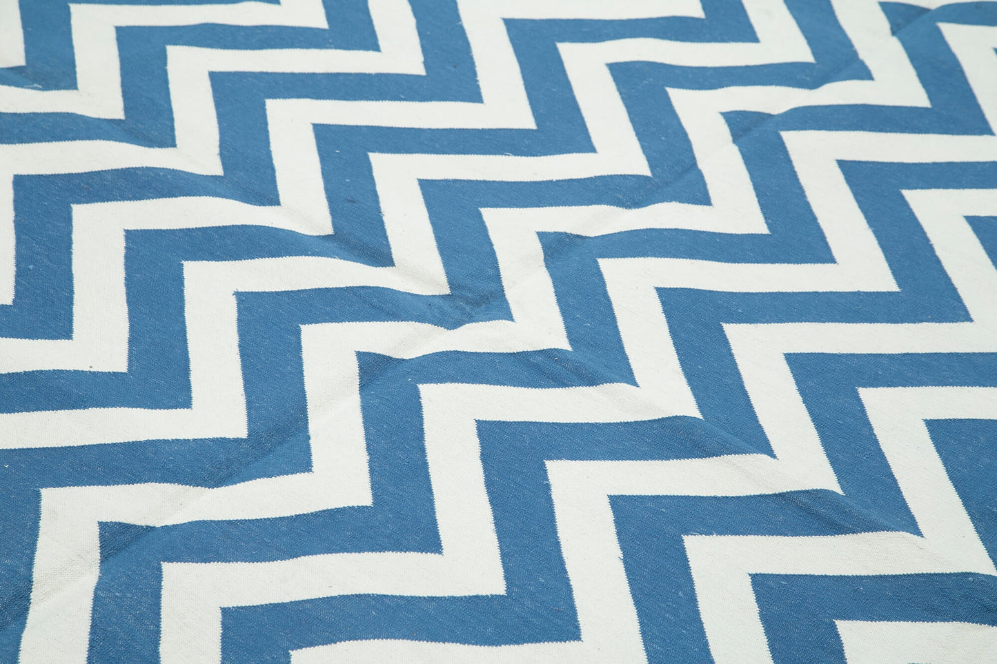 8x10 Blue Dhurrie Rug - 32627