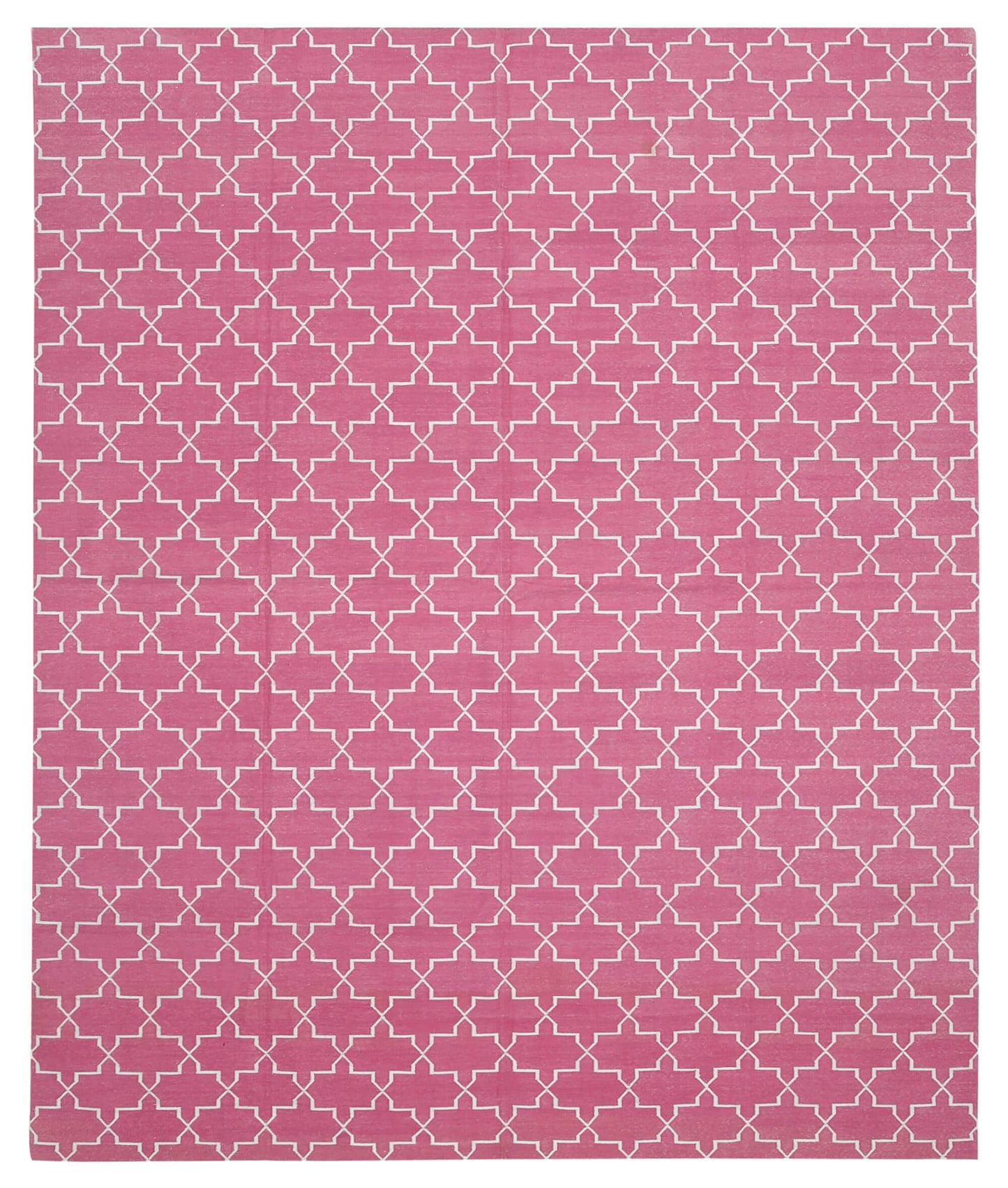 8x10 Pink Dhurrie Rug - 32628