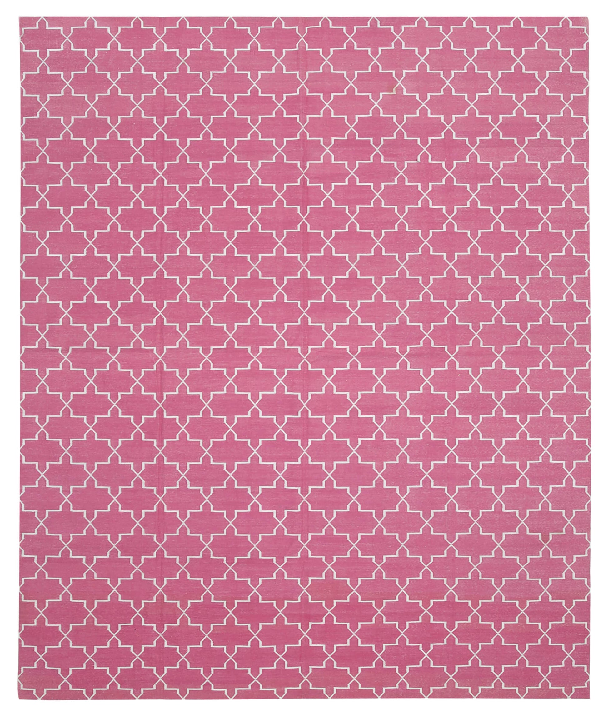 8x10 Pink Dhurrie Rug - 32628