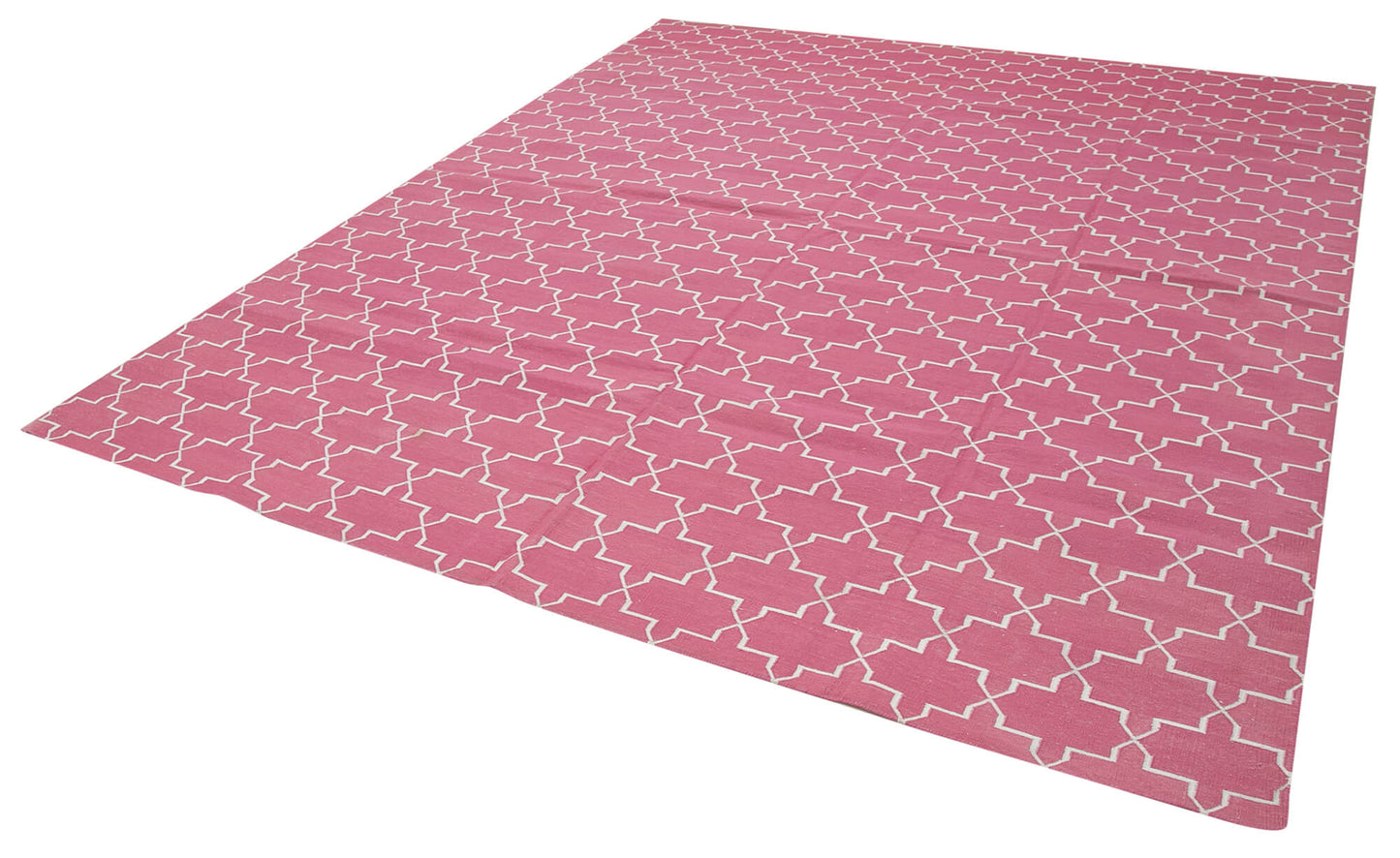 8x10 Pink Dhurrie Rug - 32628