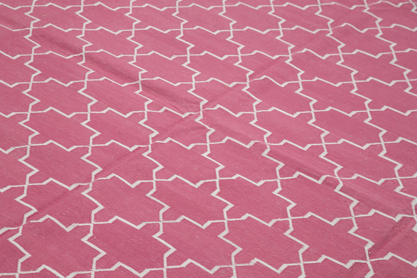 8x10 Pink Dhurrie Rug - 32628