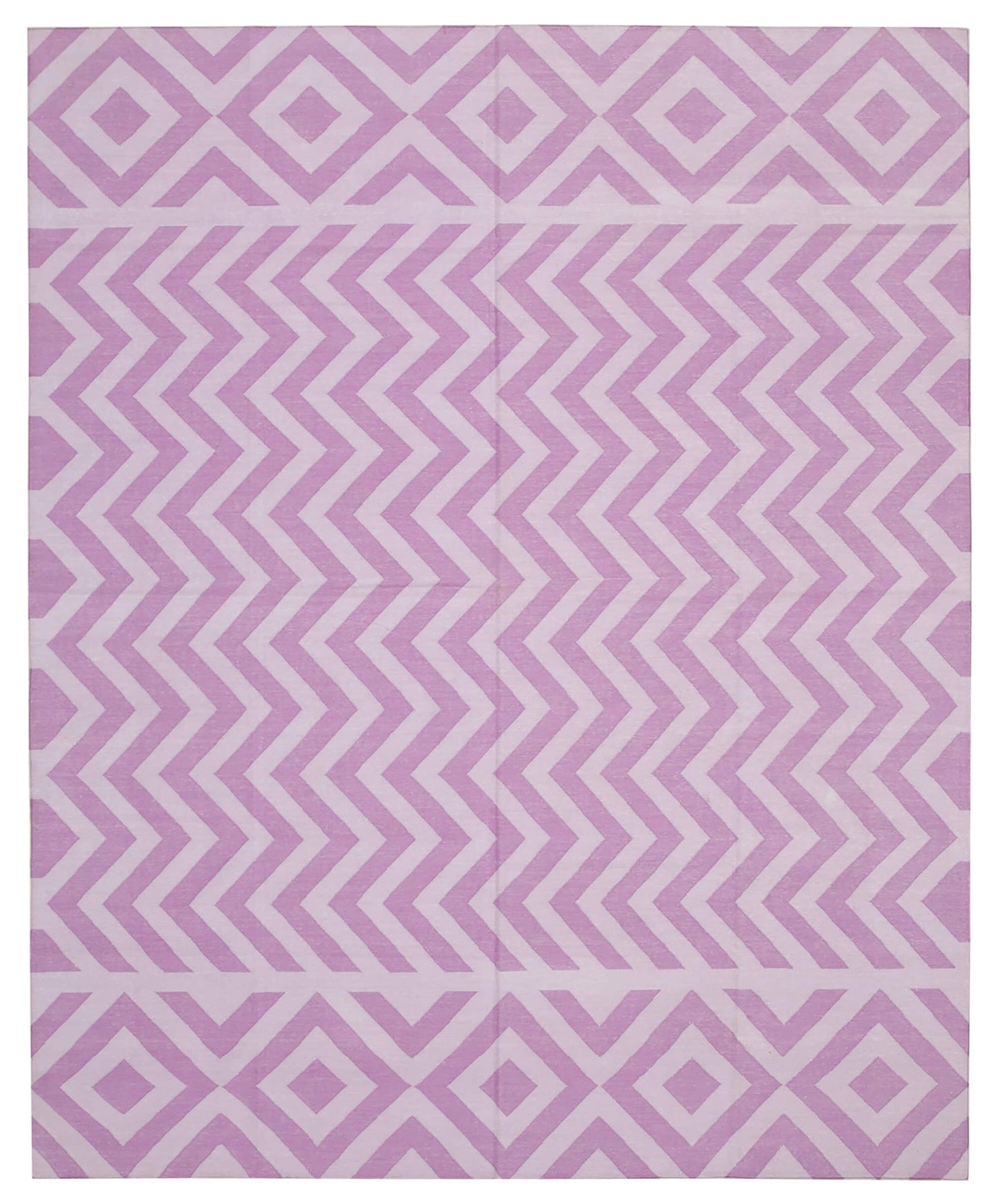 8x10 Purple Dhurrie Rug - 32630