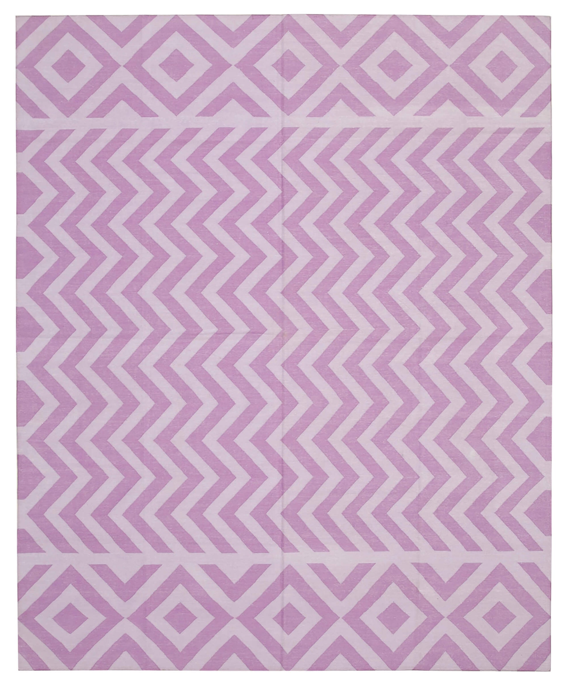 8x10 Purple Dhurrie Rug - 32630