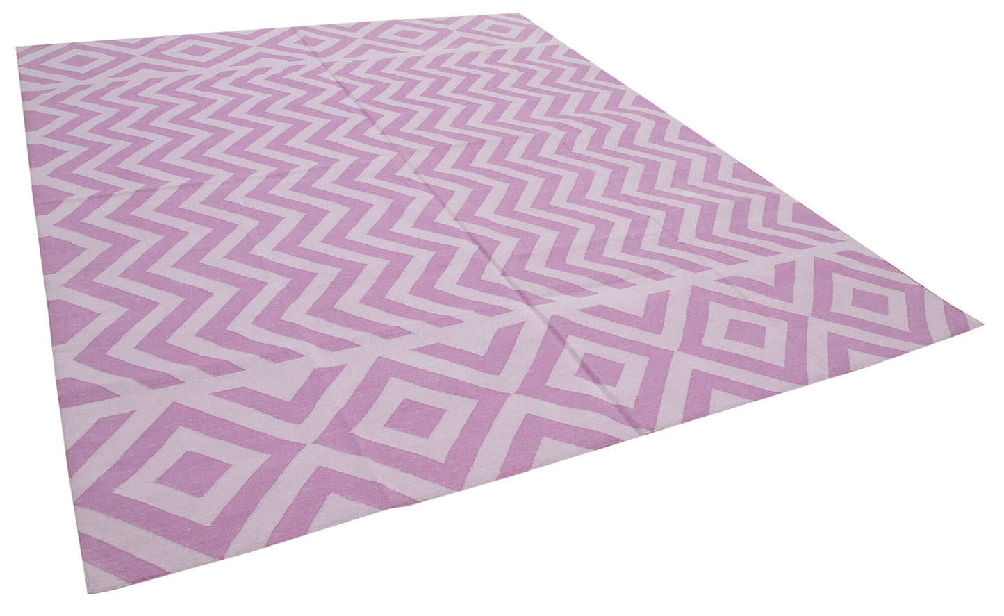 8x10 Purple Dhurrie Rug - 32630