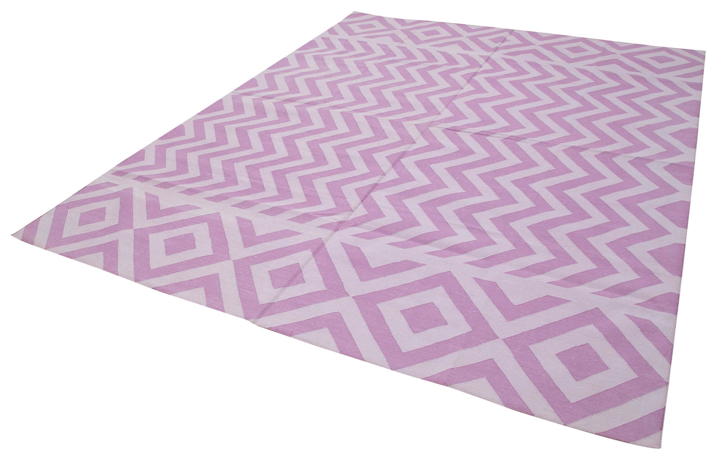 8x10 Purple Dhurrie Rug - 32630