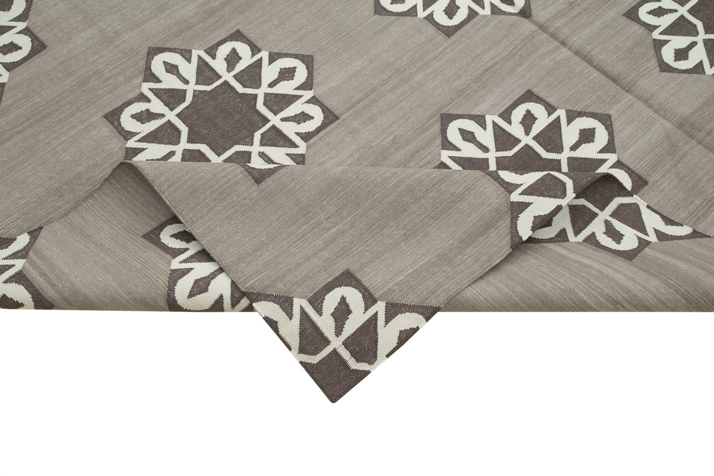 8x10 Brown Dhurrie Rug - 32633