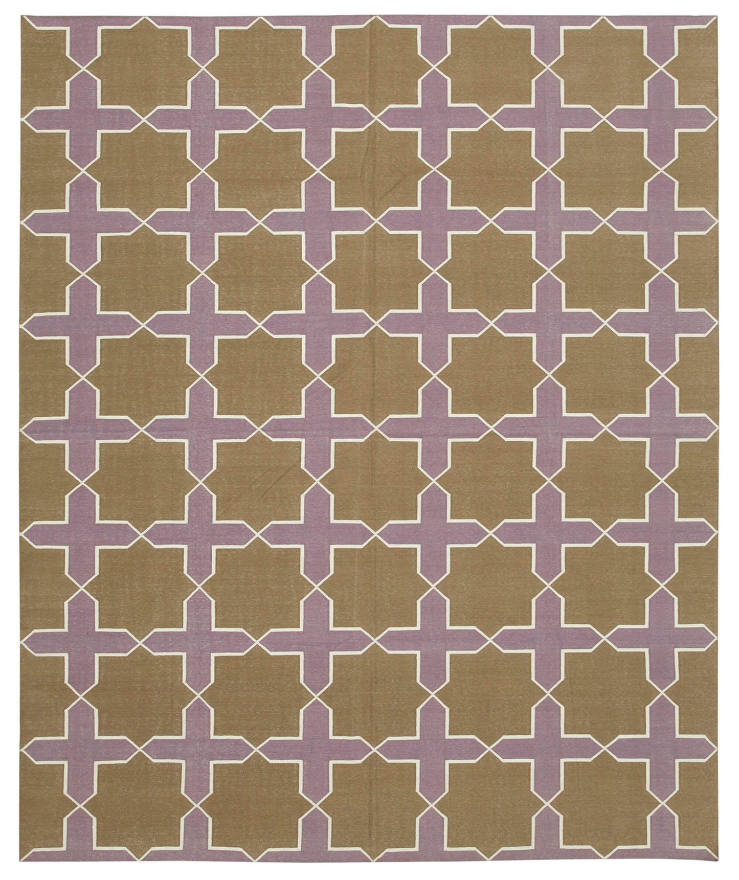 8x10 Brown Dhurrie Rug - 32640