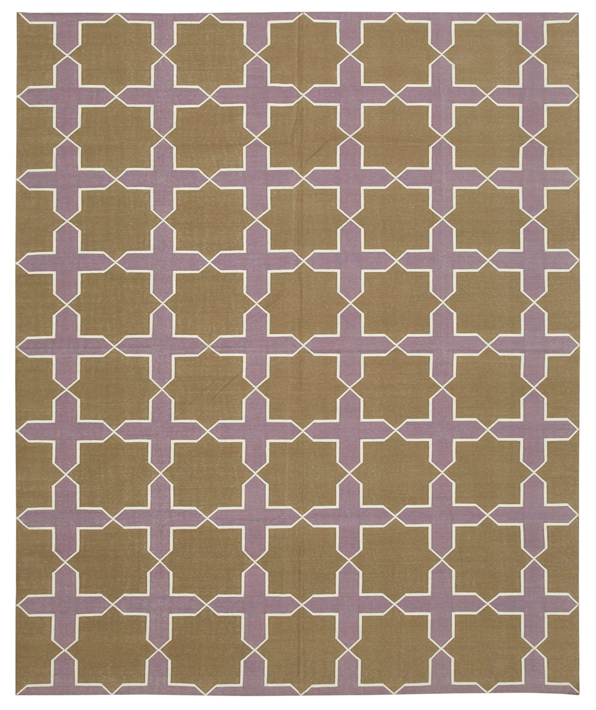 8x10 Brown Dhurrie Rug - 32640