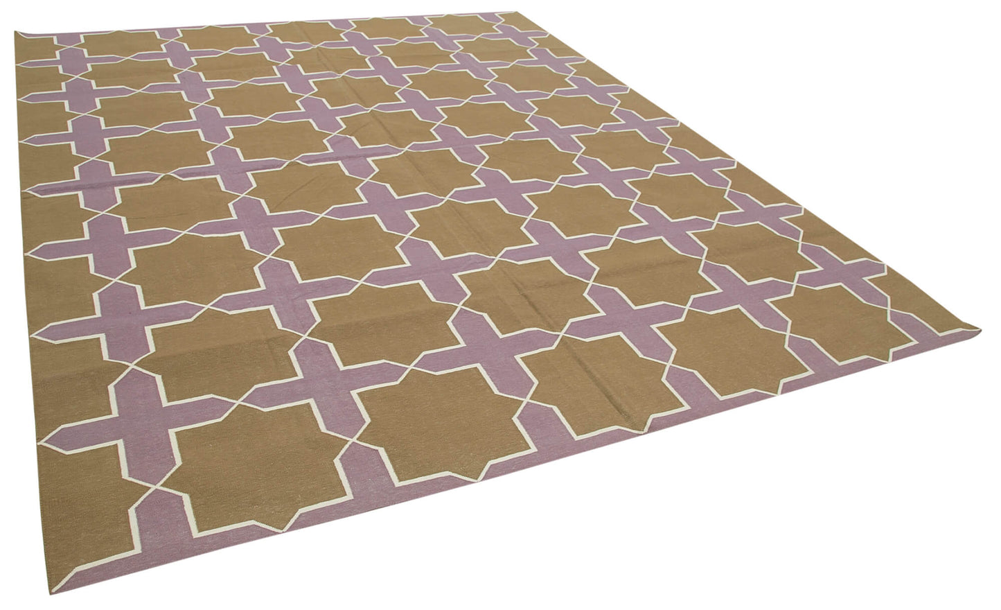 8x10 Brown Dhurrie Rug - 32640