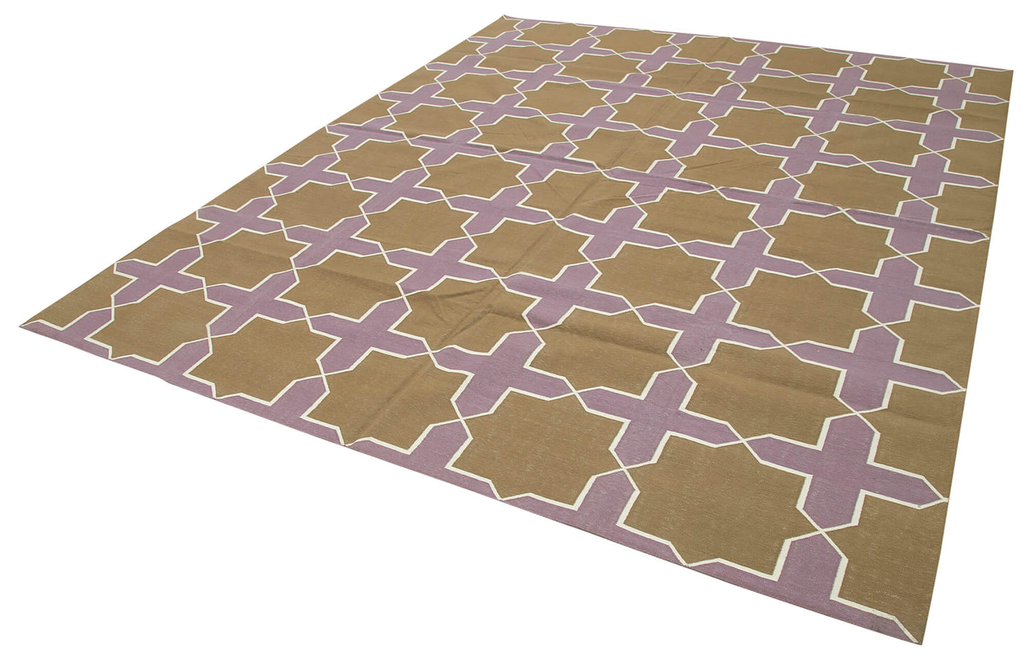 8x10 Brown Dhurrie Rug - 32640