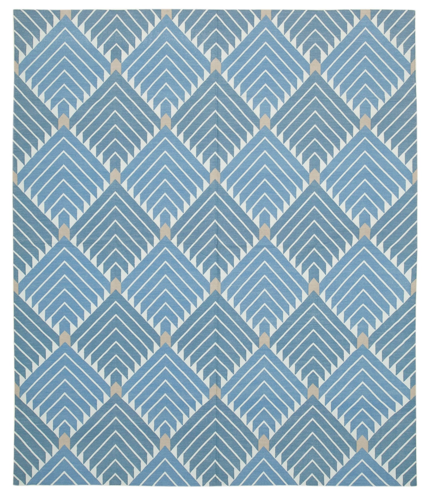 8x10 Blue Dhurrie Rug - 32642