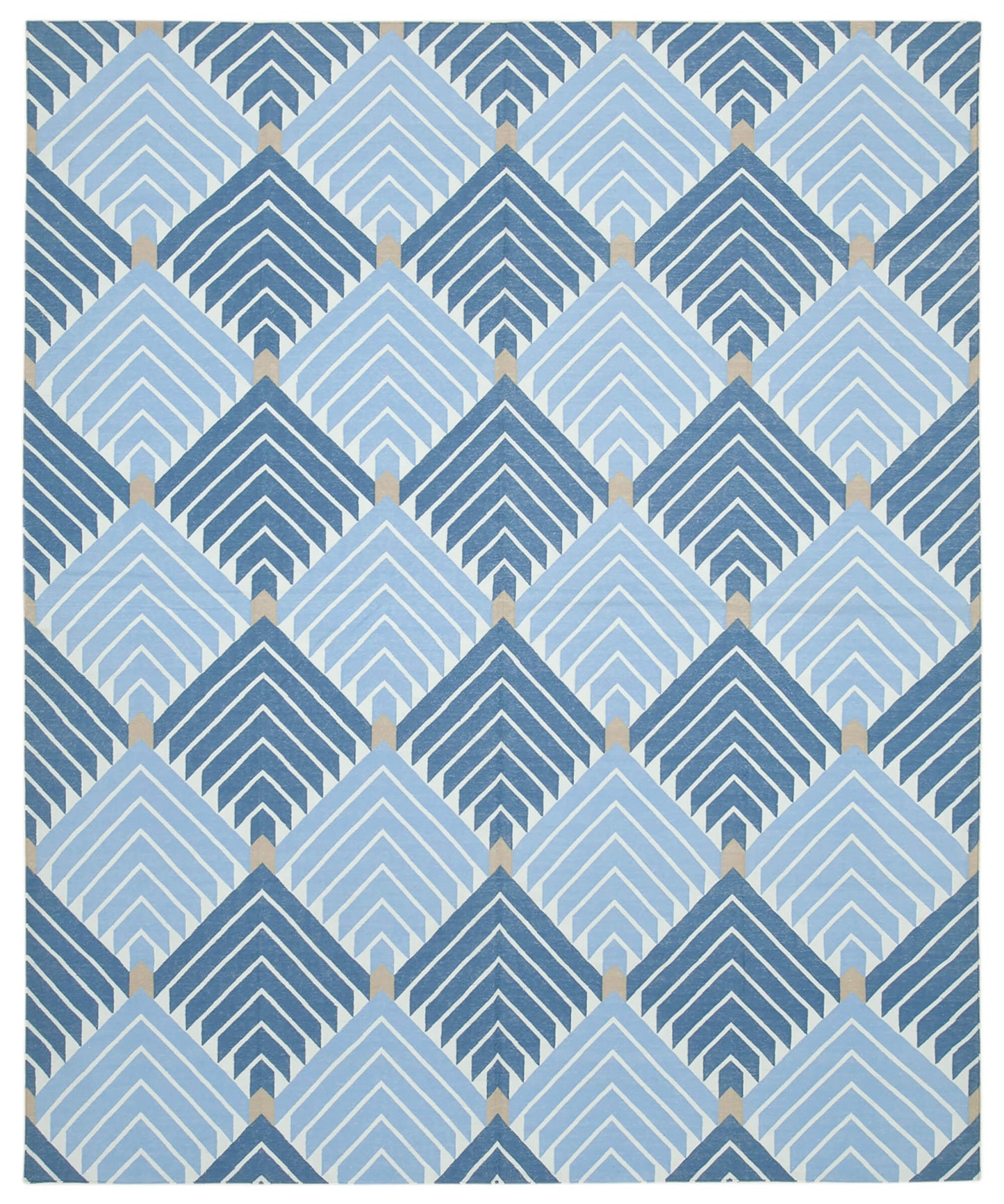 8x10 Blue Dhurrie Rug - 32643