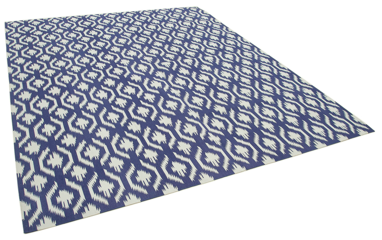 8x10 Blue Dhurrie Rug - 32644