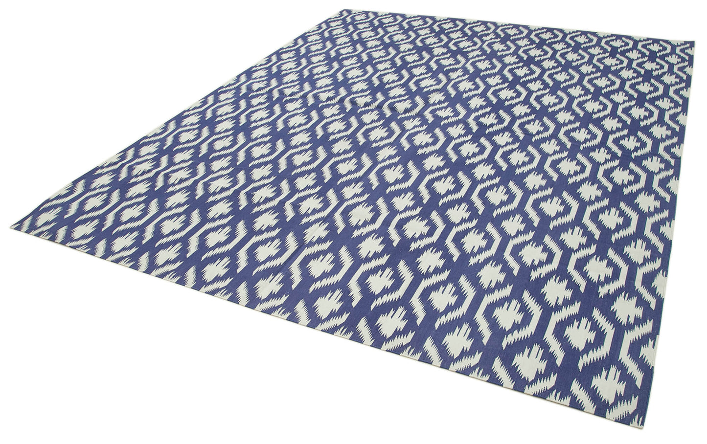 8x10 Blue Dhurrie Rug - 32644