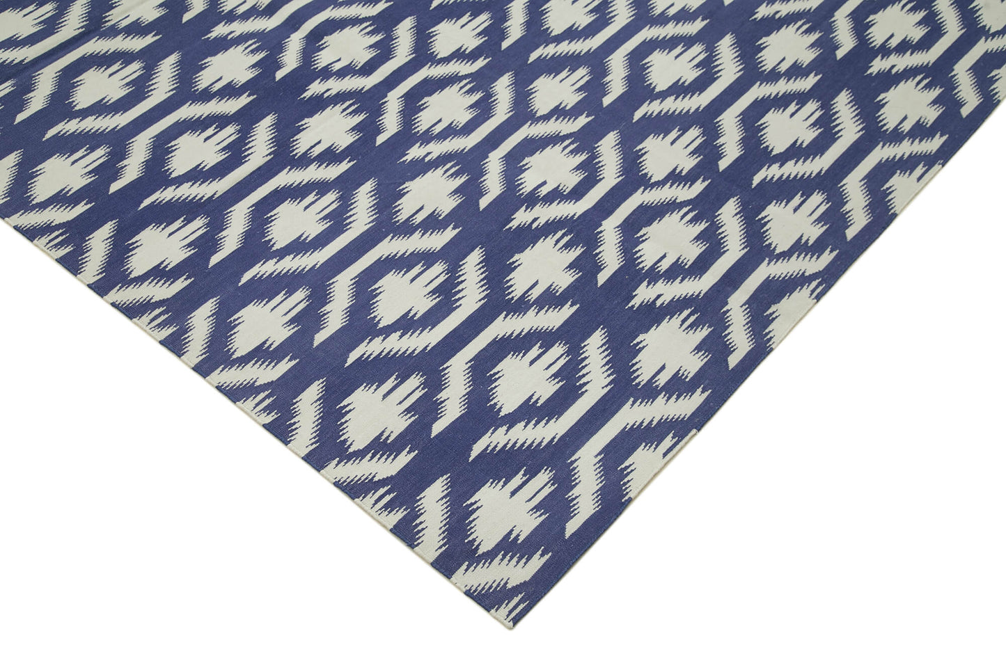 8x10 Blue Dhurrie Rug - 32644