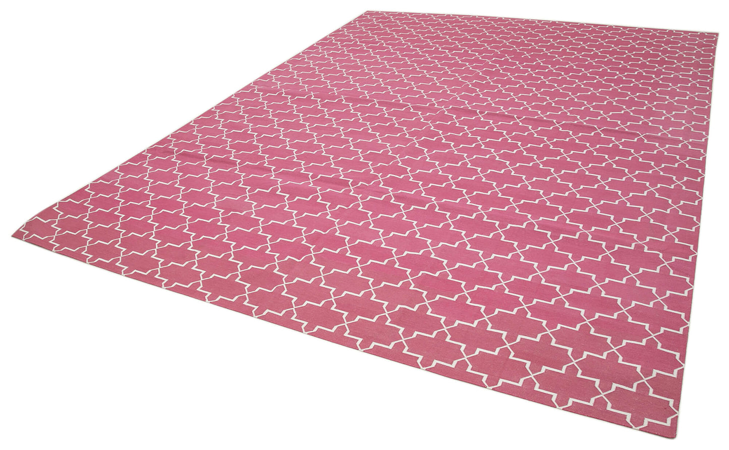 9x12 Pink Dhurrie Rug - 32647