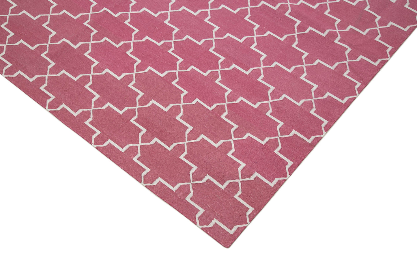 9x12 Pink Dhurrie Rug - 32647