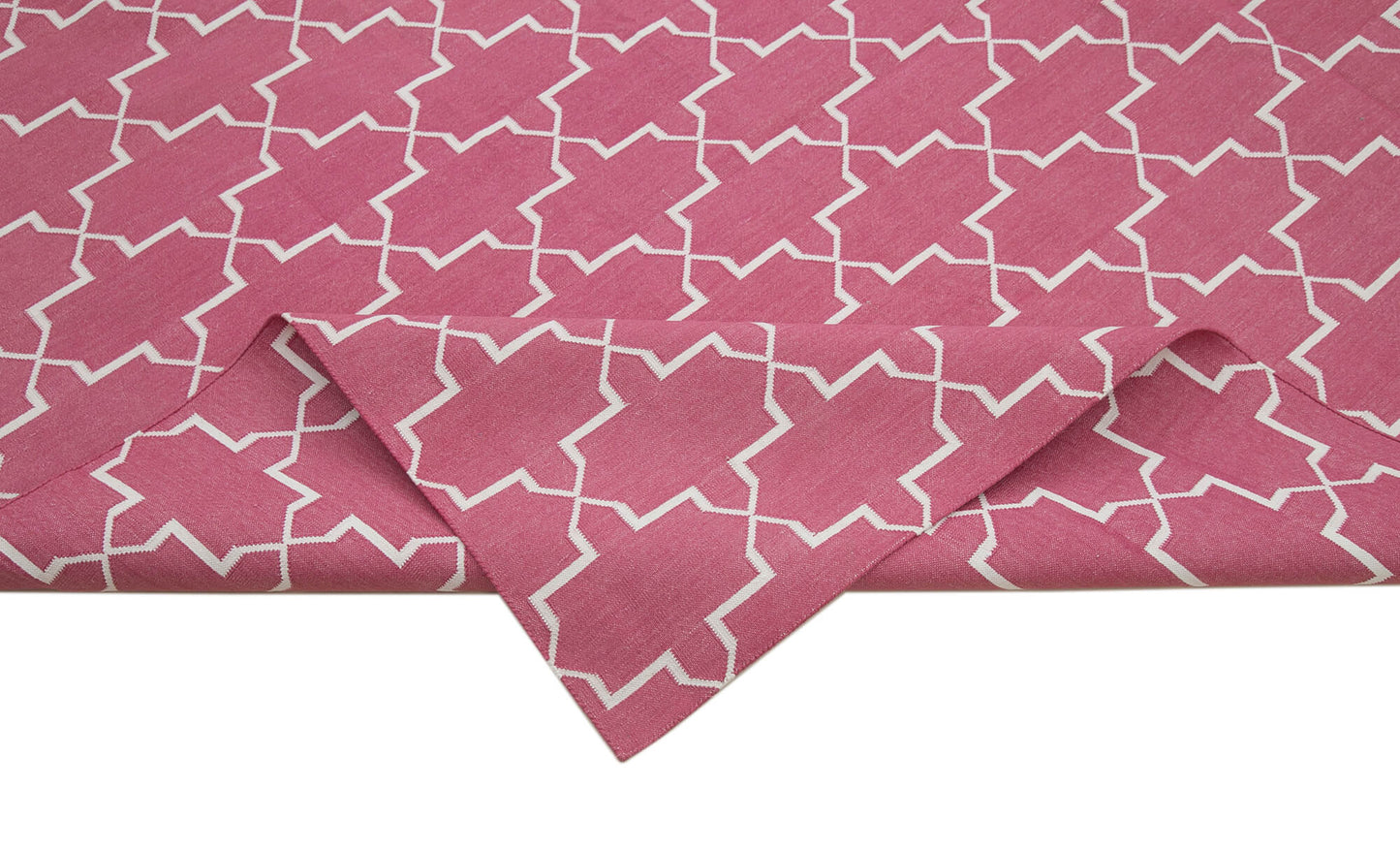 9x12 Pink Dhurrie Rug - 32647